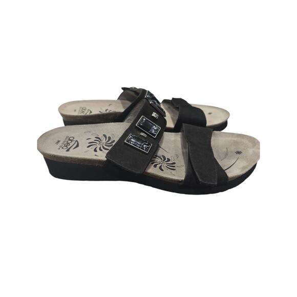 Abeo Black Catie Embellished Slip-on Sandals - Picture 6 of 7